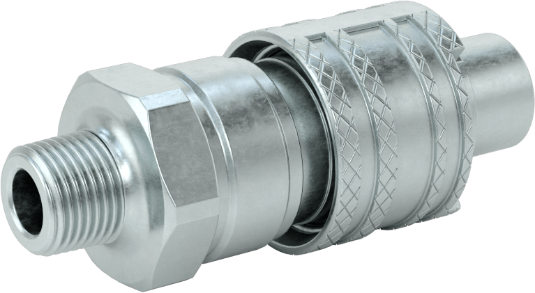 Hava için Çinko Kaplı Çelik Grip-Lock Hortum Bağlantıları, Plug, 3/8 NPTF Erkek