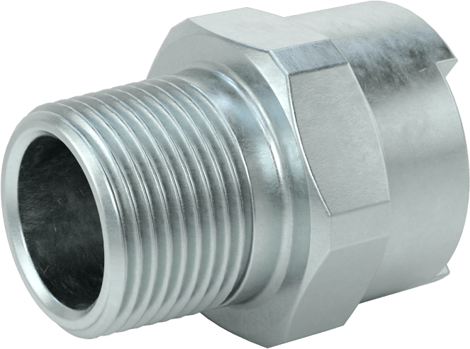 Hava için Çinko Kaplı Çelik Grip-Lock Hortum Bağlantıları, Soket, 3/4 NPTF Erkek