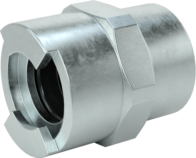 Hava için Çinko Kaplı Çelik Grip-Lock Hortum Bağlantıları, Soket, 3/4 NPTF Dişi