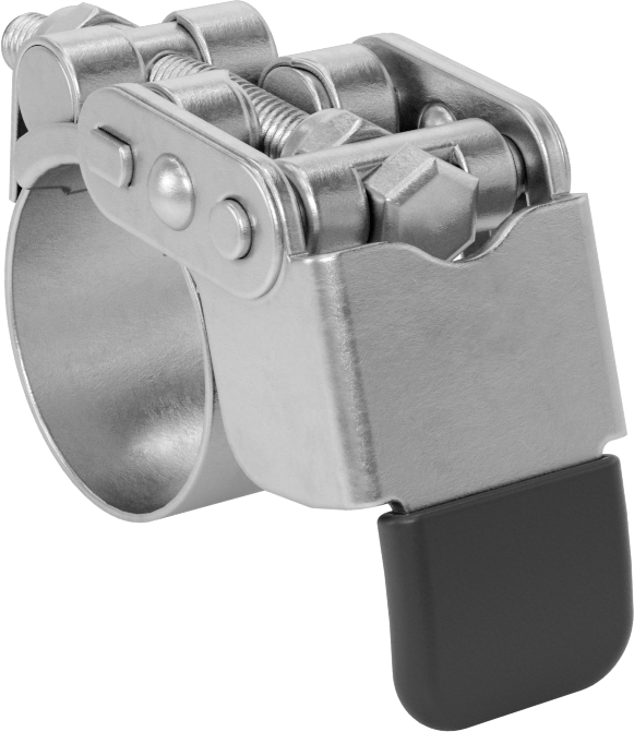 Sert Hortum ve Tüp için Hızlı Açma Cıvata Kelepçesi, 1-1/32“ ila 1-1/8” ve 26 mm ila 28 mm Kelepçe İç Çap Aralığı