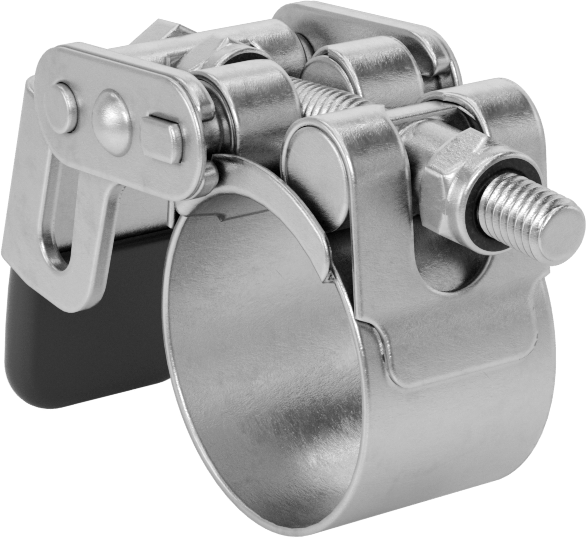 Sert Hortum ve Tüp için Hızlı Açma Cıvata Kelepçesi, 1-1/32“ ila 1-1/8” ve 26 mm ila 28 mm Kelepçe İç Çap Aralığı