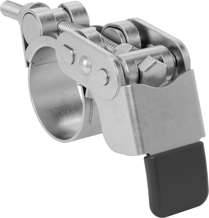 Sert Hortum ve Tüp için Hızlı Açma Cıvata Kelepçesi, 1-1/4“ ila 1-3/8” ve 32 mm ila 35 mm Kelepçe İç Çap Aralığı