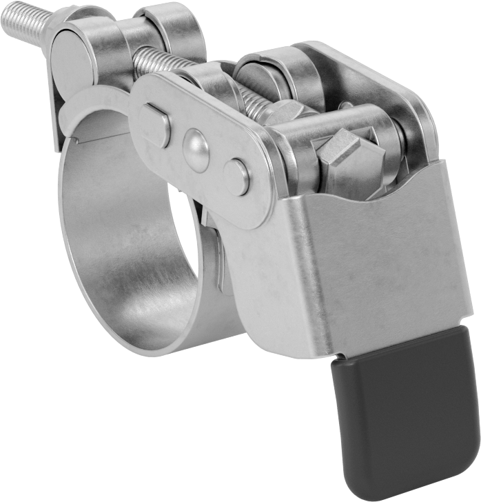 Sert Hortum ve Tüp için Hızlı Açma Cıvata Kelepçesi, 1-7/16“ ila 1-9/16” ve 36 mm ila 39 mm Kelepçe İç Çap Aralığı