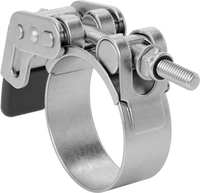 Sert Hortum ve Tüp için Hızlı Açma Cıvata Kelepçesi, 1-7/8“ ila 2” ve 48 mm ila 51 mm Kelepçe İç Çap Aralığı