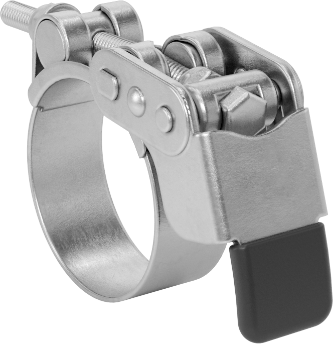 Sert Hortum ve Tüp için Hızlı Açma Cıvata Kelepçesi, 1-7/8“ ila 2” ve 48 mm ila 51 mm Kelepçe İç Çap Aralığı