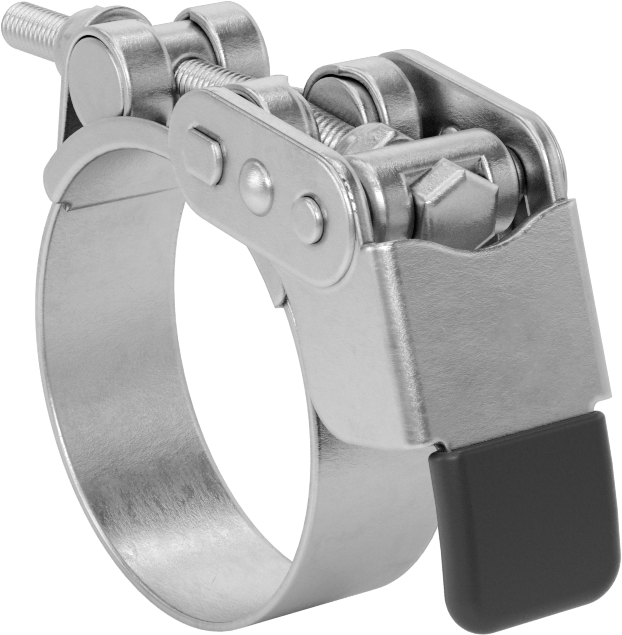 Sert Hortum ve Tüp için Hızlı Açma Cıvata Kelepçesi, 2-1/4“ ila 2-5/16” ve 56 mm ila 59 mm Kelepçe İç Çap Aralığı