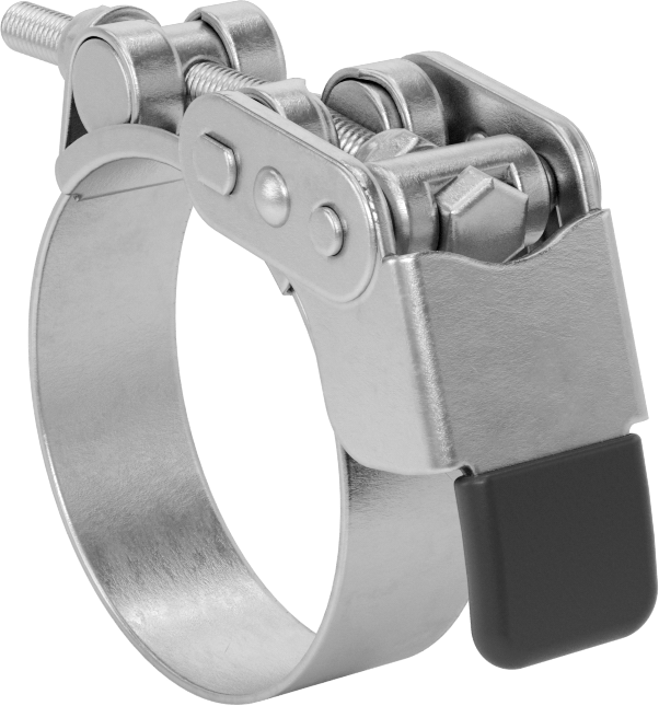 Sert Hortum ve Tüp için Hızlı Açma Cıvata Kelepçesi, 2-3/8“ ila 2-1/2” ve 60 mm ila 63 mm Kelepçe İç Çap Aralığı