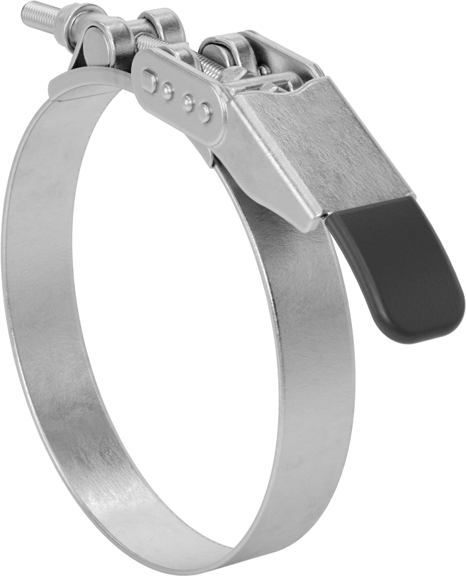 Sert Hortum ve Tüp için Hızlı Açma Cıvata Kelepçesi, 5-1/2“ ila 5-13/16” ve 140 mm ila 148 mm Kelepçe İç Çap Aralığı