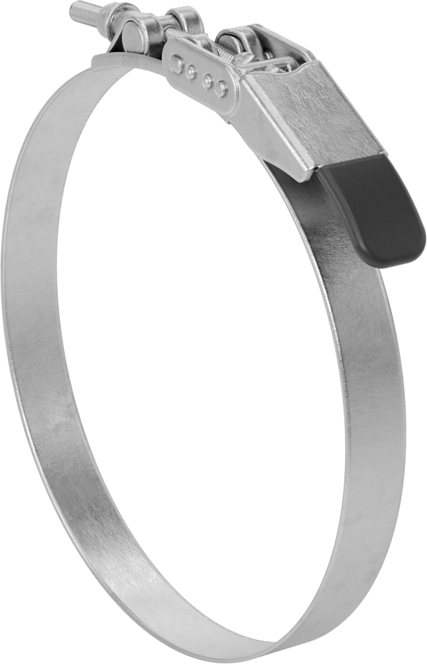 Sert Hortum ve Tüp için Hızlı Açma Cıvata Kelepçesi, 8-7/16“ ila 8-7/8” ve 214 mm ila 226 mm Kelepçe İç Çap Aralığı