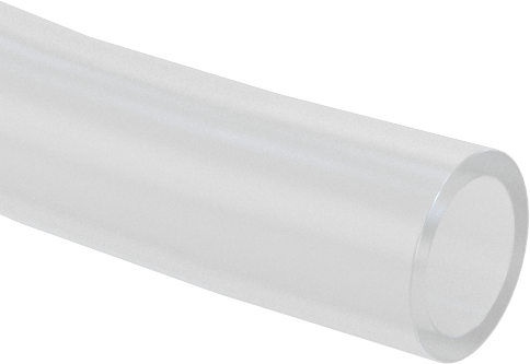 Aşınmaya Dayanıklı ETFE Plastik Yarı Şeffaf Boru, Kimyasallar için, 3/32" ID, 1/8" OD