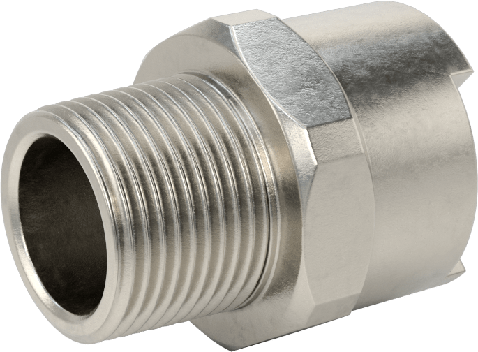 Hava için 303 Paslanmaz Çelik Grip-Lock Hortum Bağlantısı, Soket, 3/4 NPTF Erkek