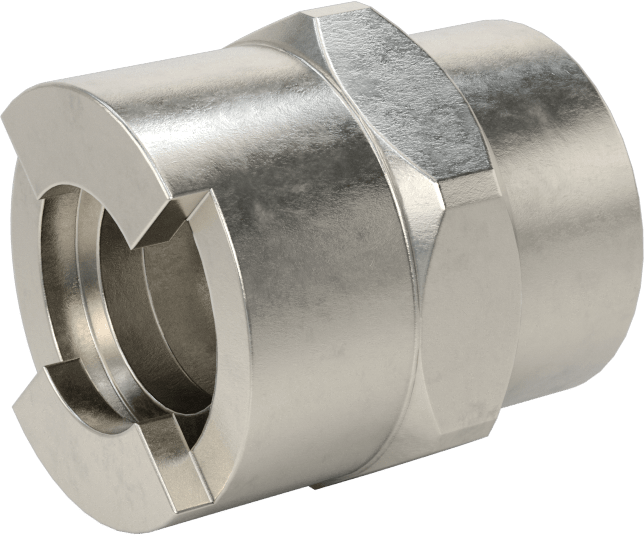 Hava için 303 Paslanmaz Çelik Grip-Lock Hortum Bağlantısı, Soket, 3/4 NPTF Dişi
