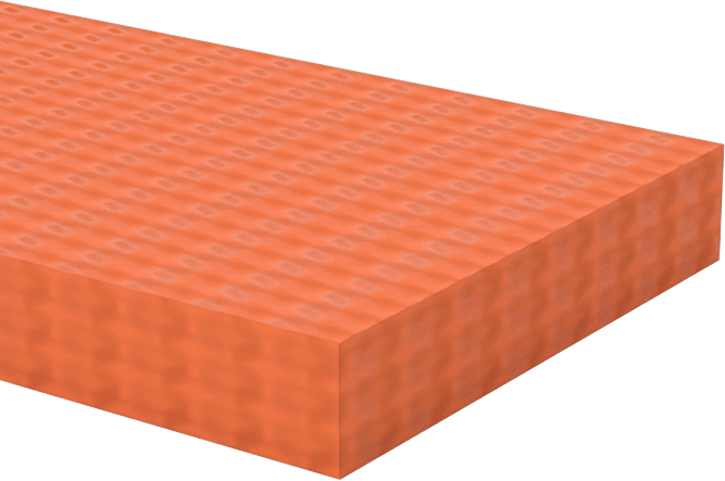 Çapraz Dokulu Yüksek Sıcaklık Silikon Kauçuk, Arka Yüzü Yapışkanlı Şerit, 1" x 24", 3/16" Kalınlık