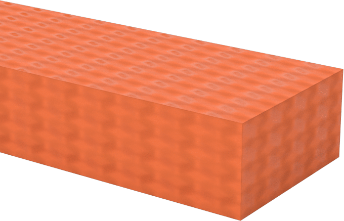 Çapraz Dokulu Yüksek Sıcaklık Silikon Kauçuk, Arka Yüzü Yapışkanlı Şerit, 1/2" x 24", 1/4" Kalınlık