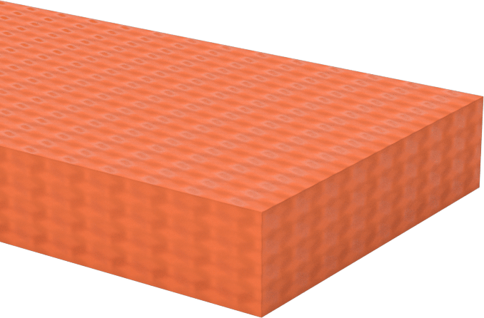 Çapraz Dokulu Yüksek Sıcaklık Silikon Kauçuk, Arka Yüzü Yapışkanlı Şerit, 1" x 24", 1/4" Kalınlık