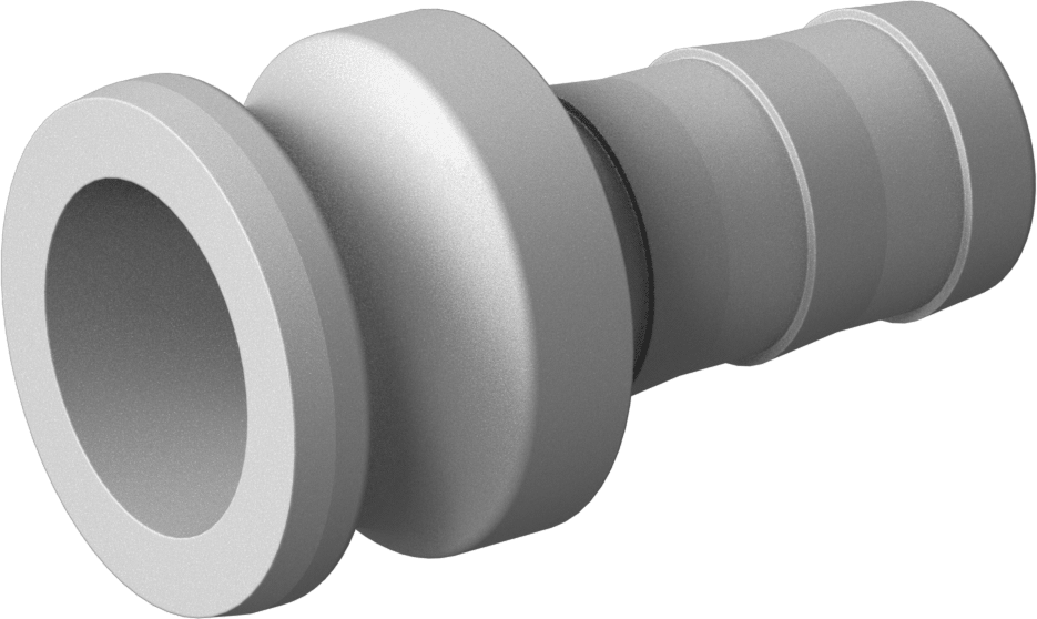 Naylon Kam ve Yivli Hortum Bağlantısı, 1-1/2 boyut, Plug, 1-1/4" Hortum İç Çapı