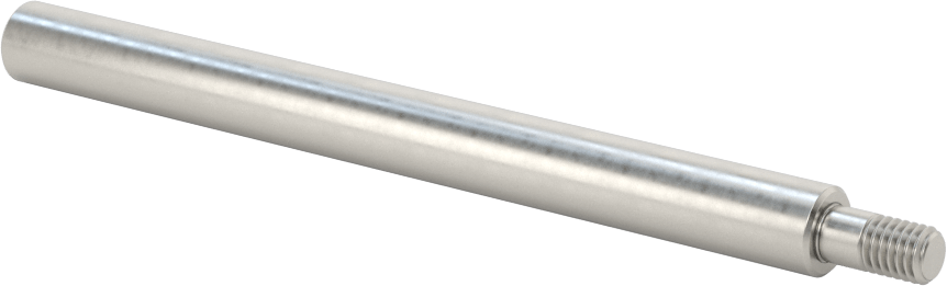Dişli Doğrusal Hareket Mili, Dişli x Düz Uçlar, 52100 Çelik, 8 mm Çap, 100 mm Uzunluk