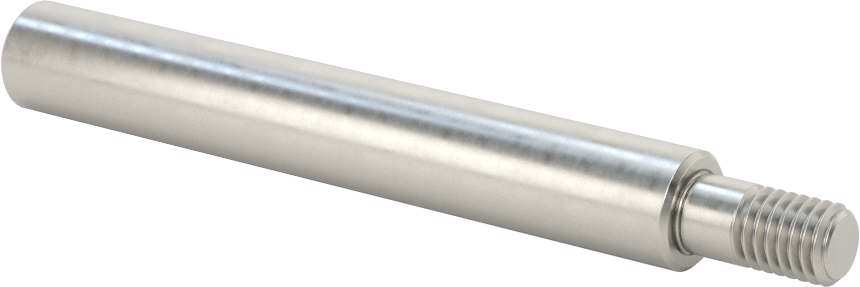 Dişli Doğrusal Hareket Mili, Dişli x Düz Uçlar, 52100 Çelik, 12 mm Çap, 100 mm Uzunluk
