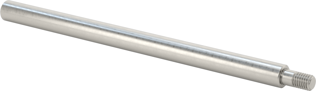 Dişli Doğrusal Hareket Mili, Dişli x Düz Uçlar, 52100 Çelik, 12 mm Çap, 200 mm Uzunluk