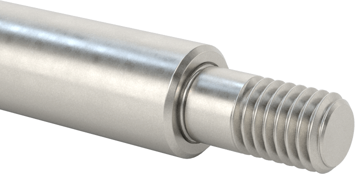 Dişli Doğrusal Hareket Mili, Dişli x Düz Uçlar, 52100 Çelik, 12 mm Çap, 500 mm Uzunluk