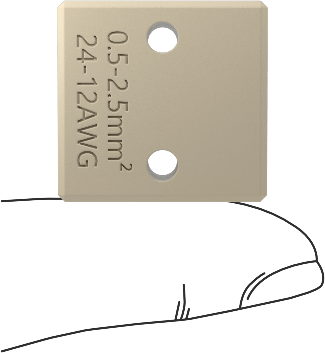 Yüksek Sıcaklık Terminal Bloğu, 300V AC/300V DC, İki adet 20 A devre, 15/16" Uzunluk