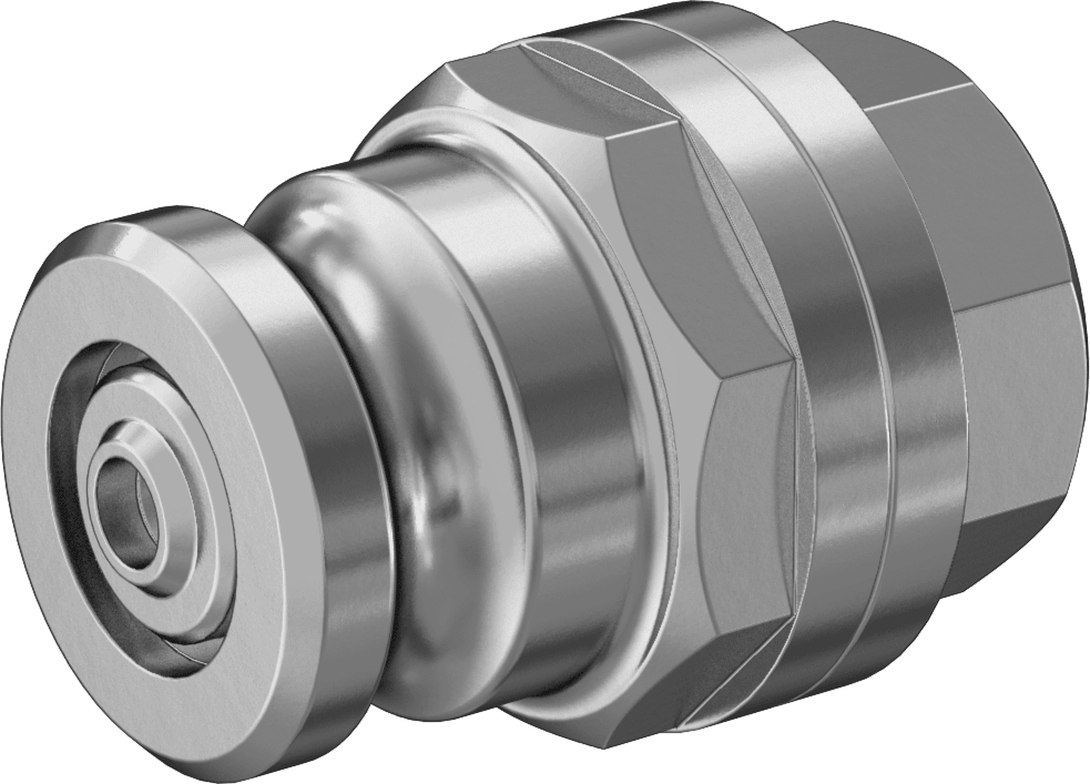 Kam ve Yivli Hortum Bağlantısı, 2 Numaralı, Kesme Vanalı Plug, 1-1/2 NPT Dişi Uç