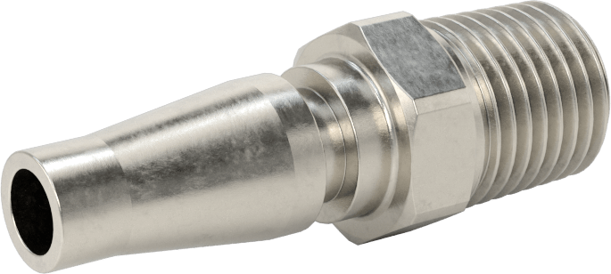 Hava için Schrader Hızlı Bağlantı Kesme Hortum Bağlantısı, 1/4 Boyut, Plug, 1/4 NPT Erkek Uç