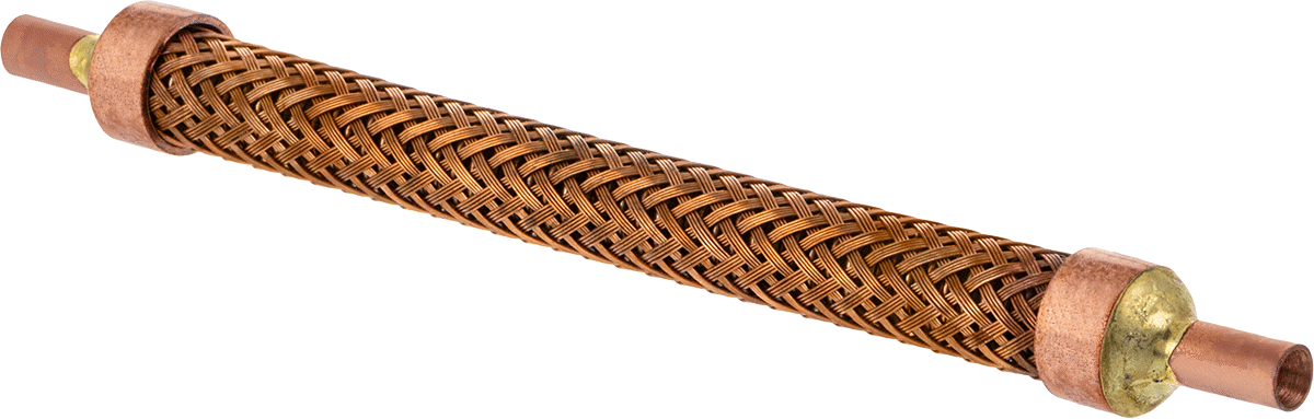 Boru Bağlantı Parçaları ile Titreşime Dayanıklı Su Hortumu, Lehim Bağlantısı, 1/4 x 1/4" Boru Dış Çapı, 1/4" ID, 7-1/2 inç uzunluk
