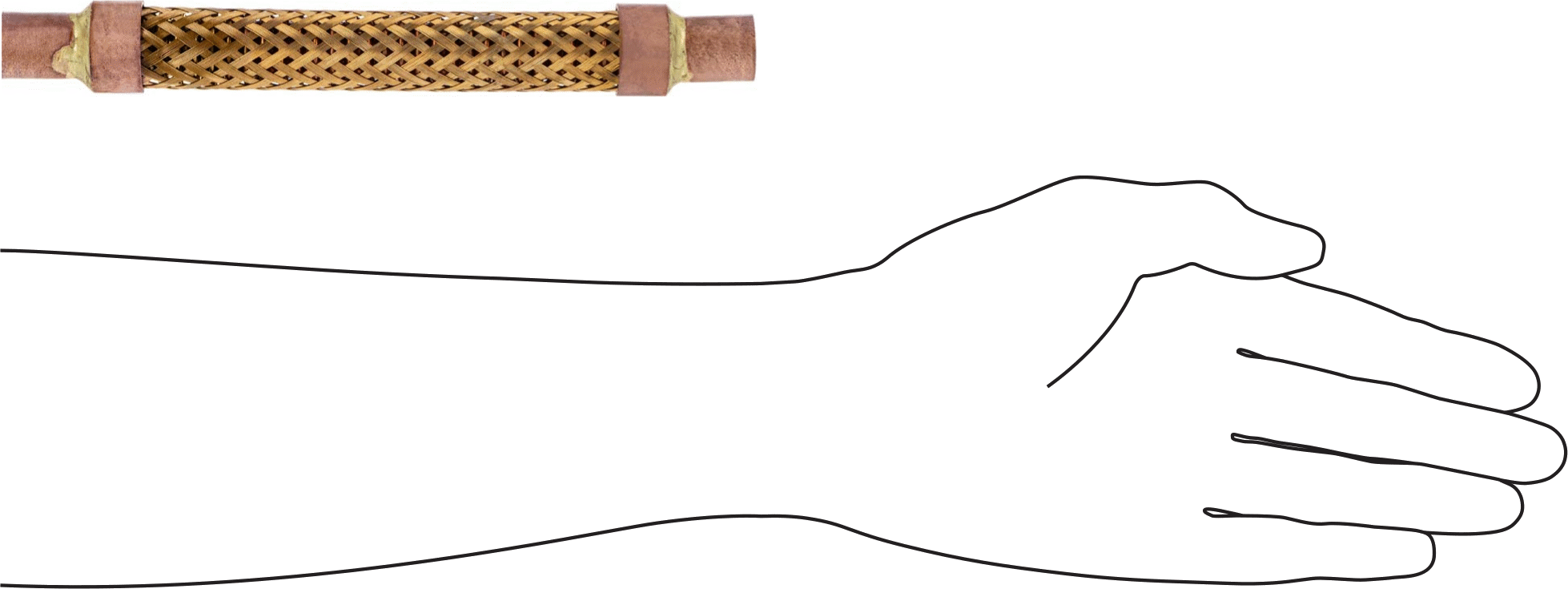 Boru Bağlantı Parçaları ile Titreşime Dayanıklı Su Hortumu, Lehim Bağlantısı, 1/4 Bakır Boru Boyutu, 3/8" ID, 8-1/4" Uzunluk