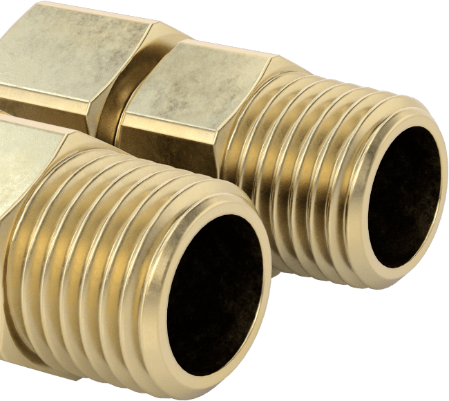 Çift Hatlı Geri Çekilebilir Hava Hortumu, 1/4 Pirinç NPT Erkek Bağlantı Parçaları ile, 1/4" OD, 6 Fit Uzunluk
