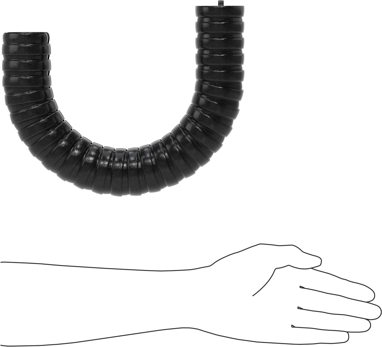 Kapalı Kablo ve Hortum Taşıyıcı, İki Kanallı, 2.130" OD, 6 Fit Uzunluk