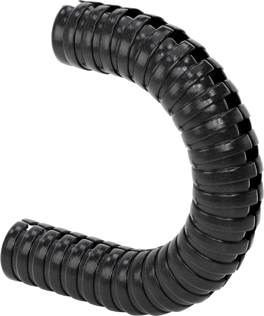 Kapalı Kablo ve Hortum Taşıyıcı, İki Kanallı, 3.190" OD, 6 Fit Uzunluk