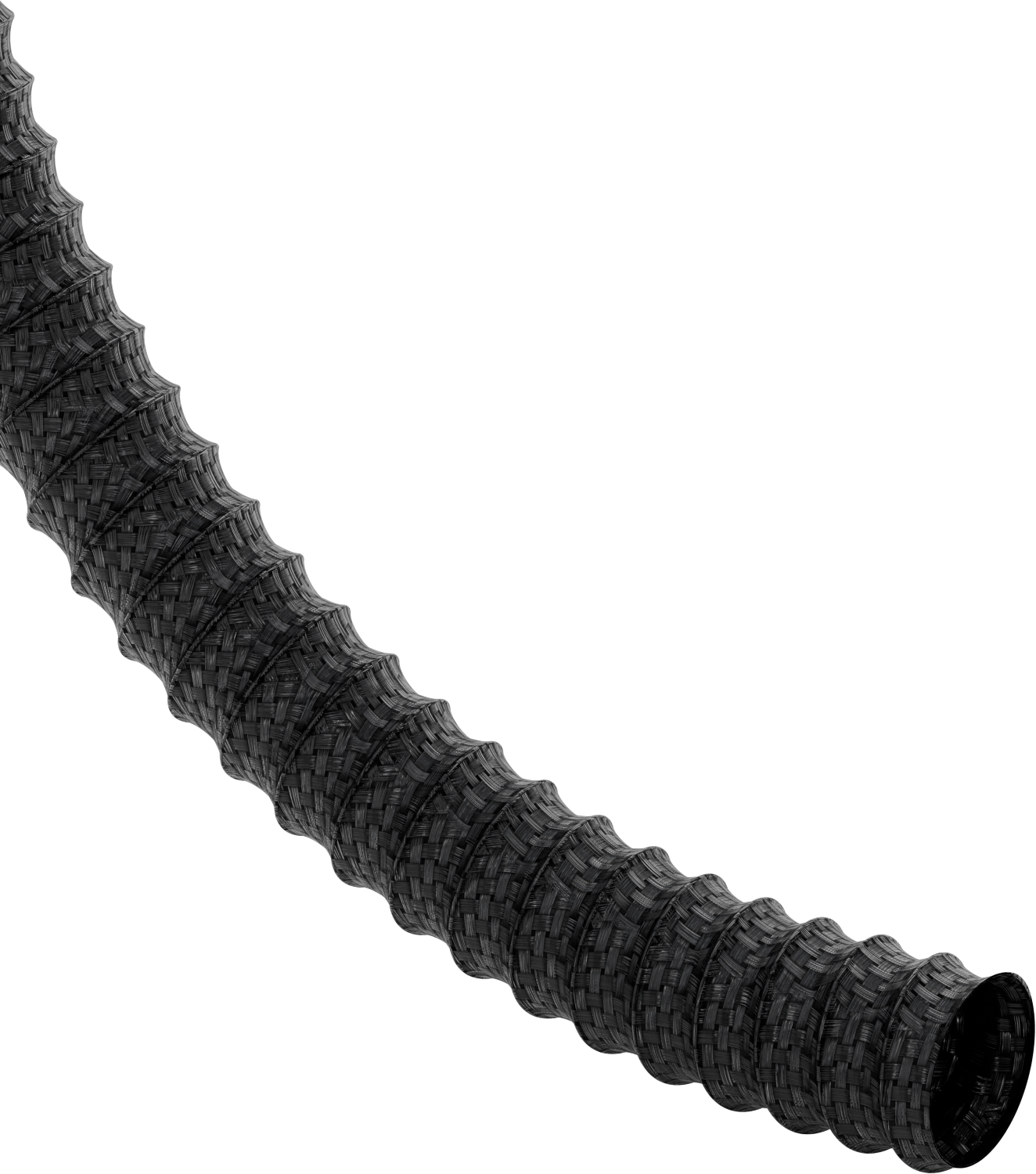 Statik Kontrol Toz için Çok Esnek Kanal Hortumu, 14" ID, 14-1/2" OD