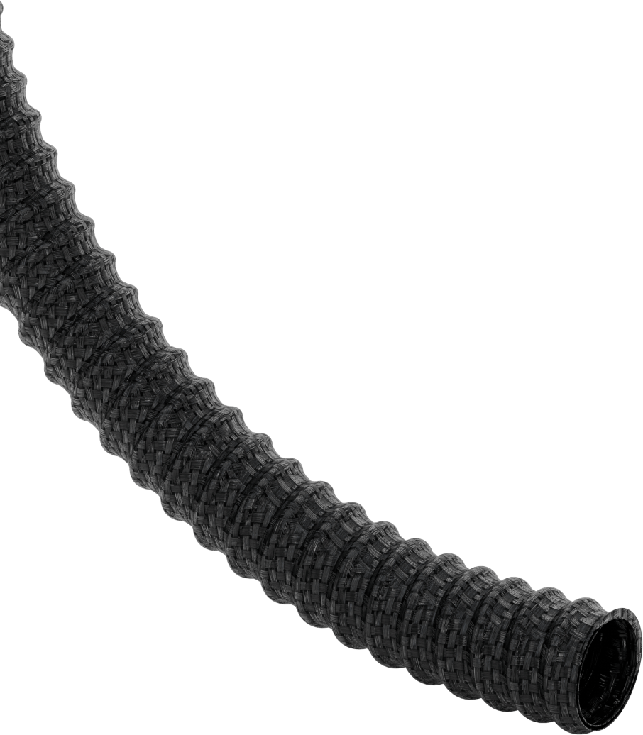 Statik Kontrol Toz için Çok Esnek Kanal Hortumu, 1-1/2" ID, 1-3/4" OD