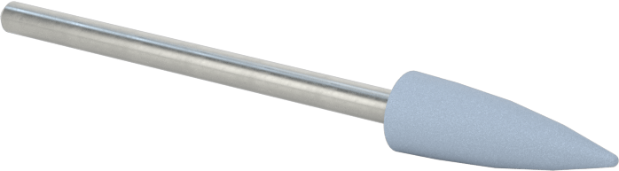 Kauçuk Yastıklı Aşındırıcı Taşlama Ucu, Metaller için, 7/32“ Çap x 1/16” Uzun Konik Baş, 120 Kum