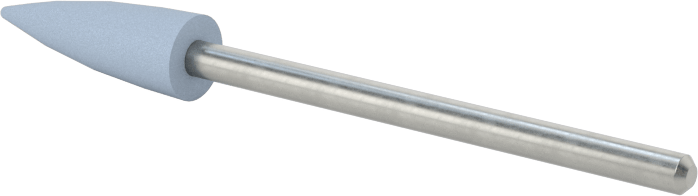 Kauçuk Yastıklı Aşındırıcı Taşlama Ucu, Metaller için, 7/32“ Çap x 1/16” Uzun Konik Baş, 120 Kum