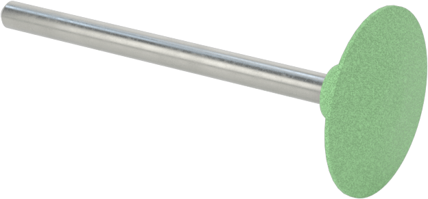 Kauçuk Yastıklı Aşındırıcı Taşlama Ucu, Metaller için, 19/32“ Çap x 3/16” Uzunlukta Disk Başlığı, 120 Kum