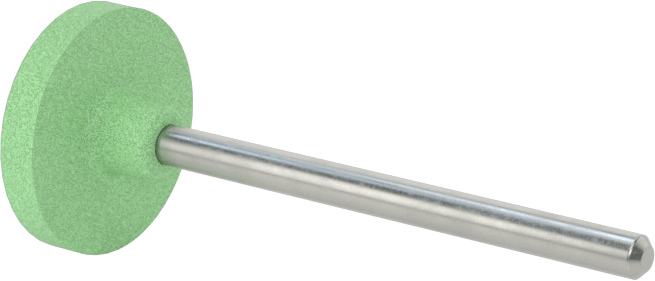 Kauçuk Yastıklı Aşındırıcı Taşlama Ucu, Metaller için, 19/32“ Çap x 1/4” Uzunlukta Silindir Kafası, 120 Kum