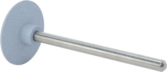 Kauçuk Yastıklı Aşındırıcı Taşlama Ucu, Metaller için, 19/32“ Çap x 3/16” Uzunlukta Disk Başlığı, 320 Kum