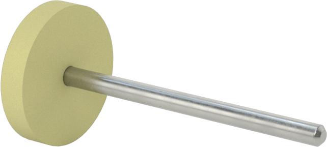 Kauçuk Yastıklı Aşındırıcı Taşlama Ucu, Metaller için, 1/8" Uzun Silindirik Başlık, 1000 Kum