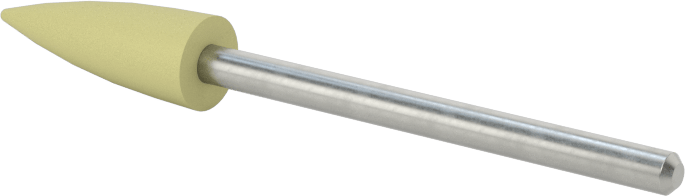 Kauçuk Yastıklı Aşındırıcı Taşlama Ucu, Metaller için, 7/32“ Çap x 1/16” Uzun Konik Baş, 1000 Kum
