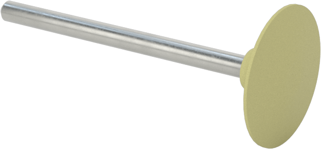 Kauçuk Yastıklı Aşındırıcı Taşlama Ucu, Metaller için, 19/32“ Çap x 3/16” Uzunlukta Disk Başlığı, 1000 Kum