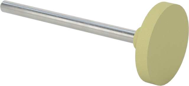 Kauçuk Yastıklı Aşındırıcı Taşlama Ucu, Metaller için, 1/4" Uzun Silindirik Başlık, 1000 Kum