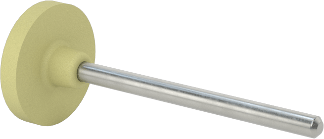 Kauçuk Yastıklı Aşındırıcı Taşlama Ucu, Metaller için, 1/4" Uzun Silindirik Başlık, 1000 Kum