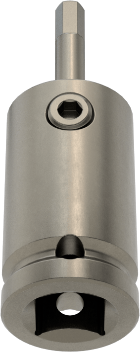 Sürekli Çalışma Altıgen Uçlu Soket, 3/8" Kare Tahrik, 4 mm Boyut