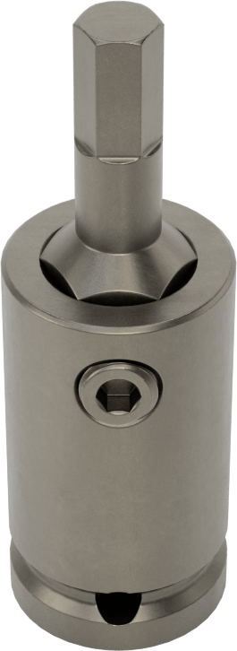 Sürekli Çalışma Altıgen Uçlu Soket, 3/8" Kare Tahrik, 6 mm Boyut