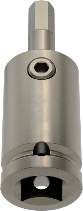 Sürekli Çalışma Altıgen Uçlu Soket, 3/8" Kare Tahrik, 6 mm Boyut