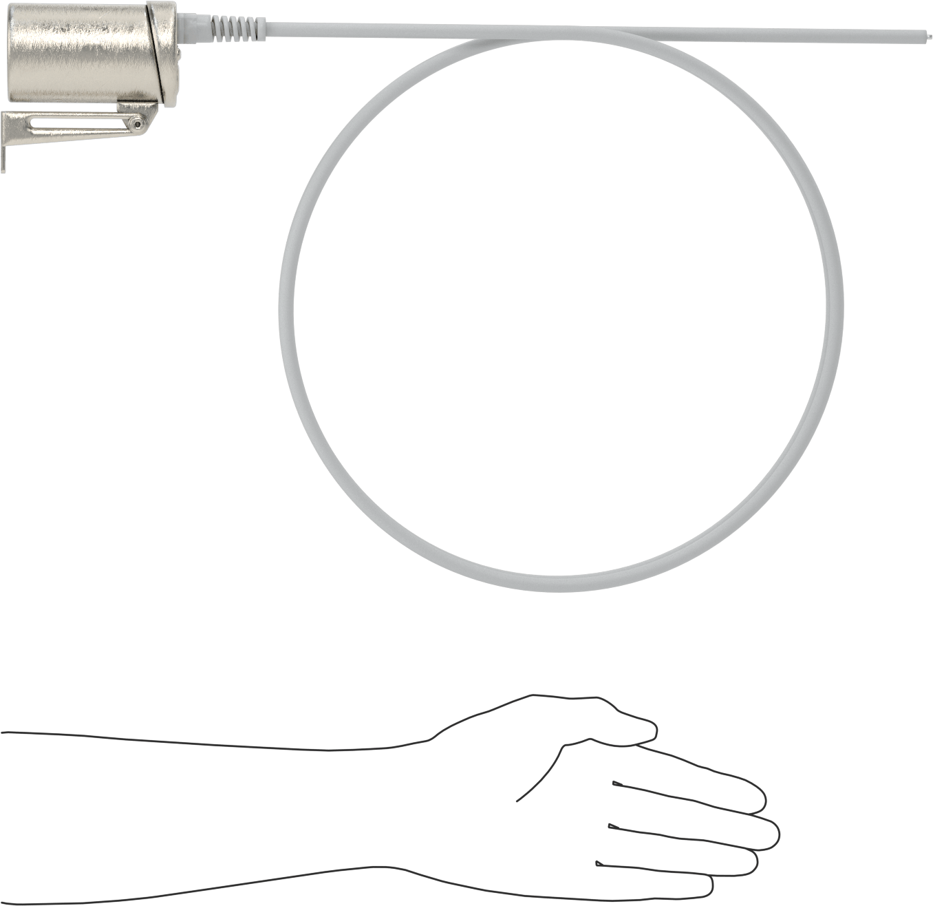 Sıhhi Eklemli Kollu Makine Lambası, LED Ampul ile, 12V AC, 12V DC, 24V AC, 24V DC