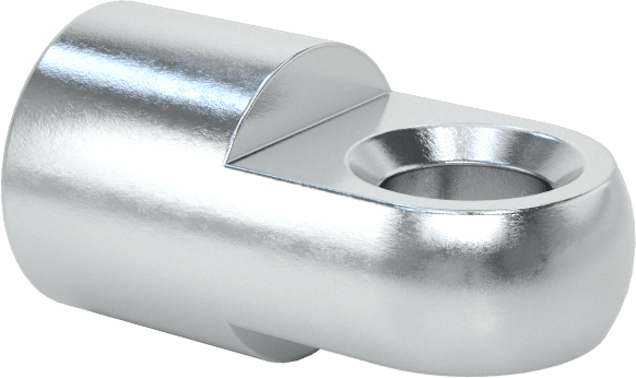 Çubuk Ucu Somunu, Yuvarlak Şaftlı, M3,5 x 0,6 mm Şaft Dişi