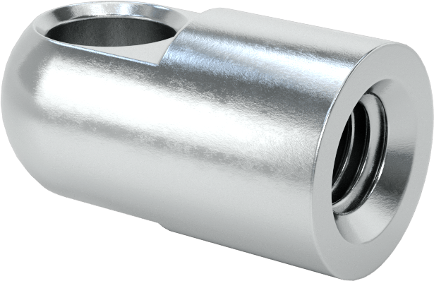 Çubuk Ucu Somunu, Yuvarlak Şaftlı, M8 x 1,25 mm Şaft Dişi